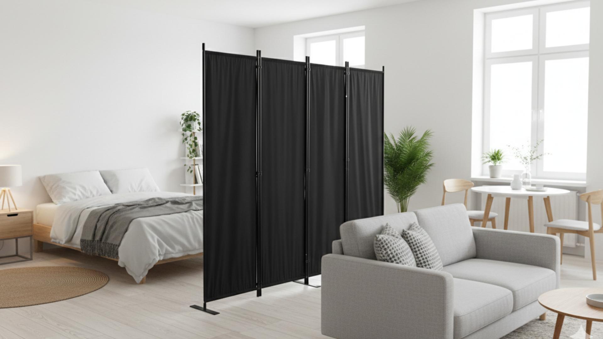 C-Hopetree 8 Panels Room Divider, 6 Ft Tall Indoor Folding Privacy
